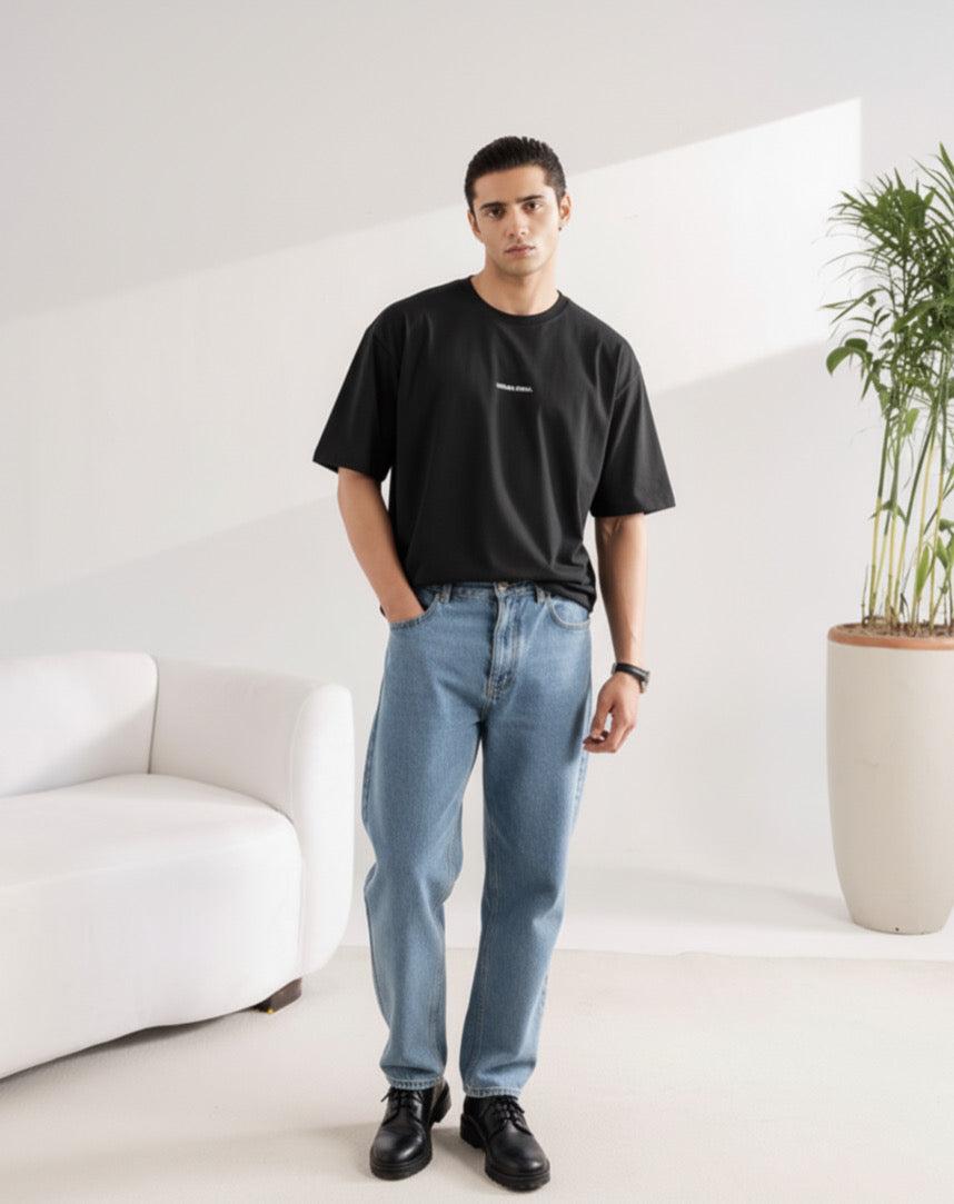 URBAN BLACK DROPE TEE