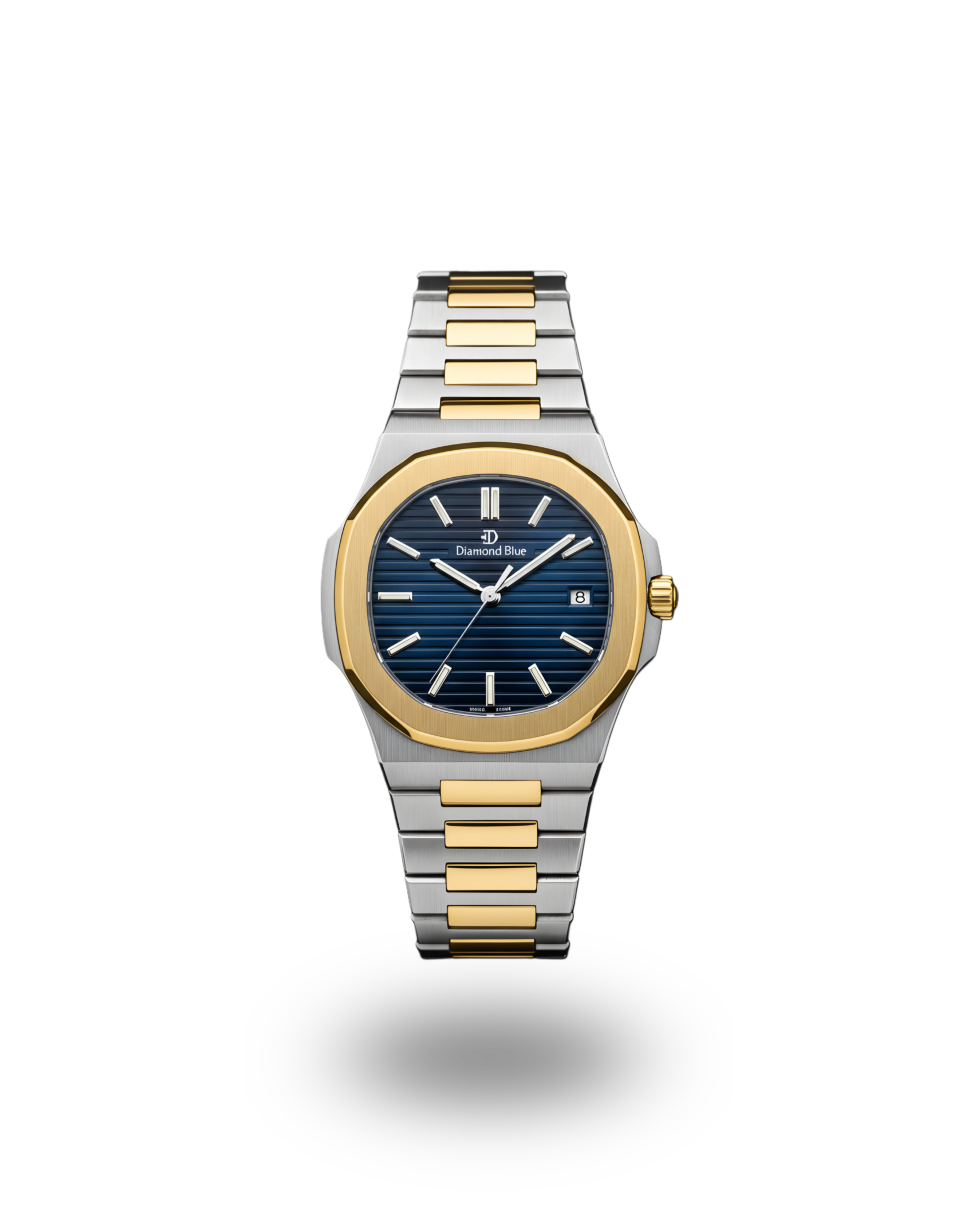 DIAMOND BLUE ARABIC WATCH – GOLD STAINLESS