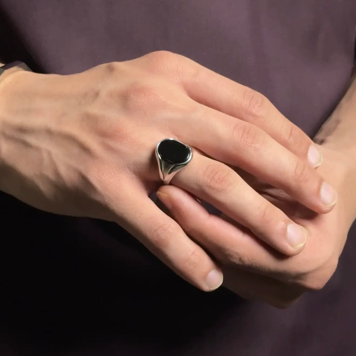 HIJAZI ONYX RING