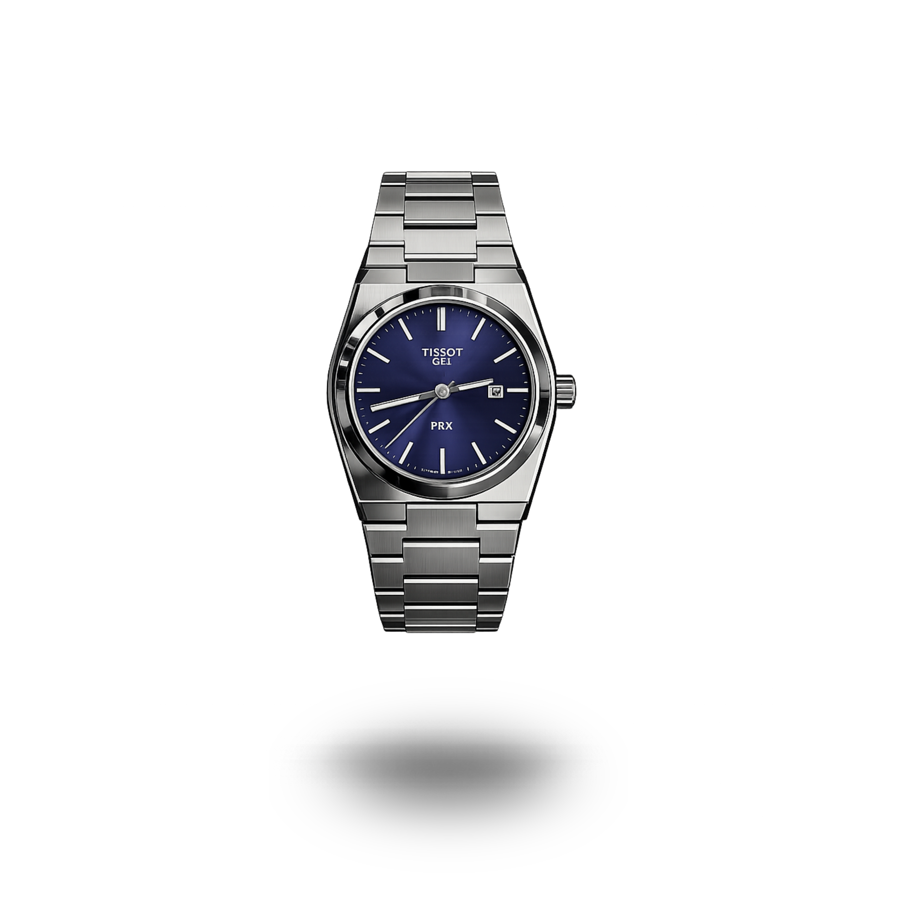 TISSOT PRX STAINLESS STEEL WATCH ROYAL BLUE DIAL | 1 YEAR WARRANTY