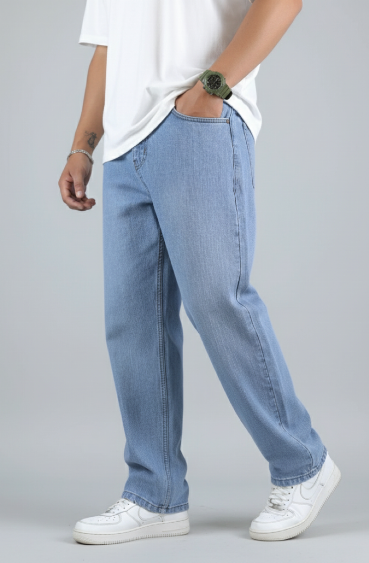 URBAN RENA LIGHT BLUE BAGGY JEANS